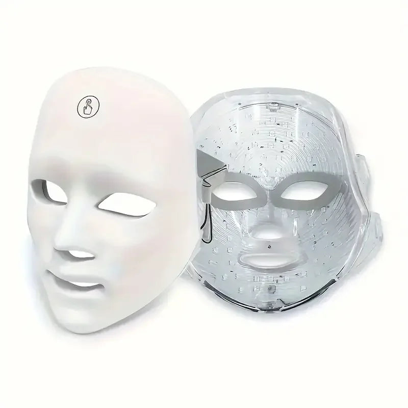 Rechargeable 7 Color LED Facial Mask For Skin Care Tool