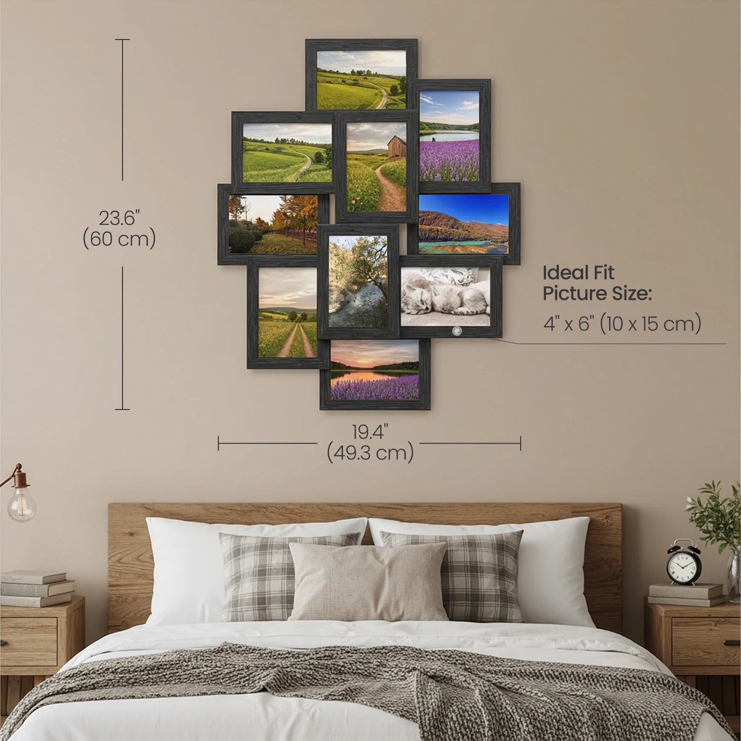 SONGMICS 10 Pack Wall Collage Frames With Glass Front