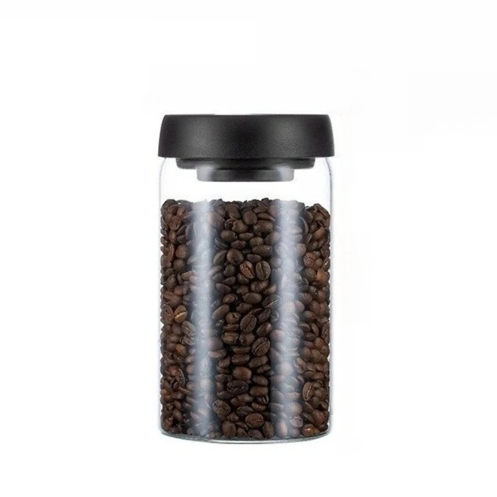 Borosilicate Glass Coffee Jar With Airtight Lid