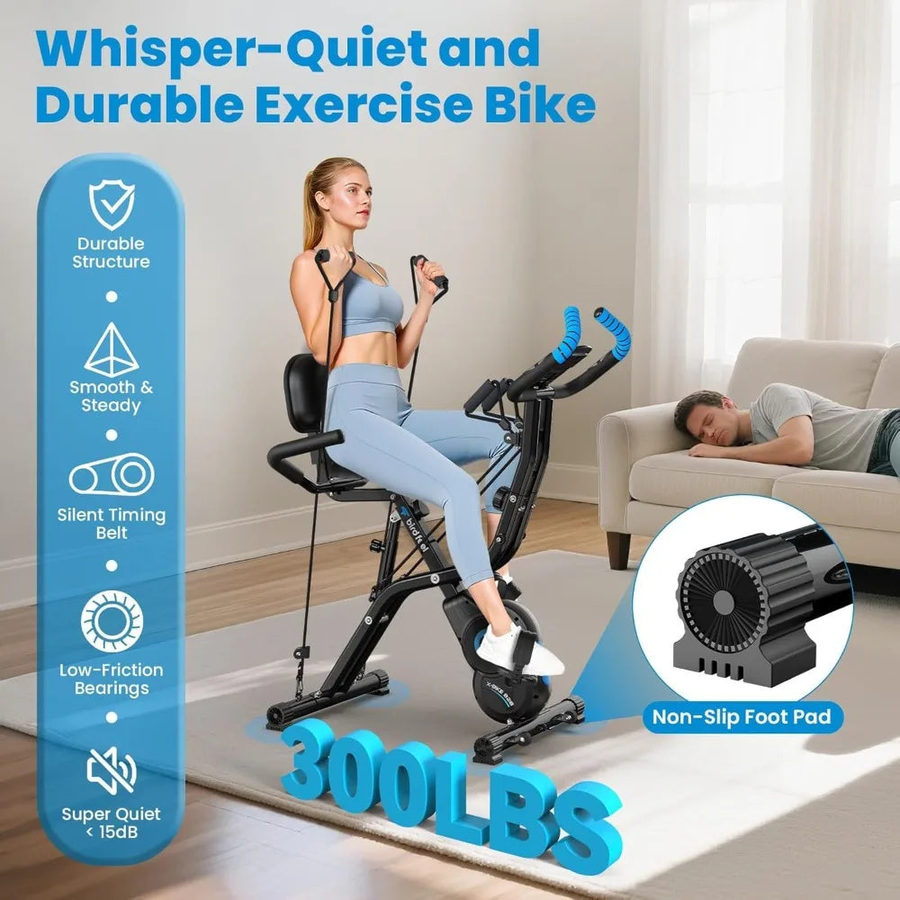 YTYIN Birdfeel Indoor Exercise Bike With 8 Level Magnetic Resistance