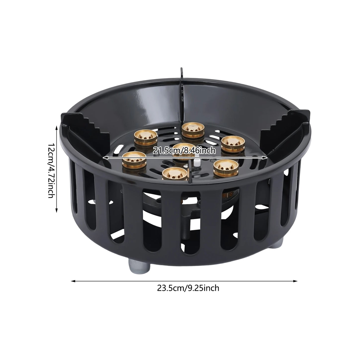 7-Core Camping Stove 21000W Windproof Portable Gas Burner Ignition