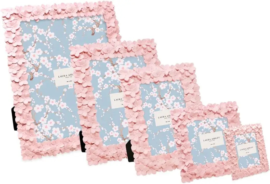 Handcrafted Floral Resin Picture Frame For Tabletop And Wall Display
