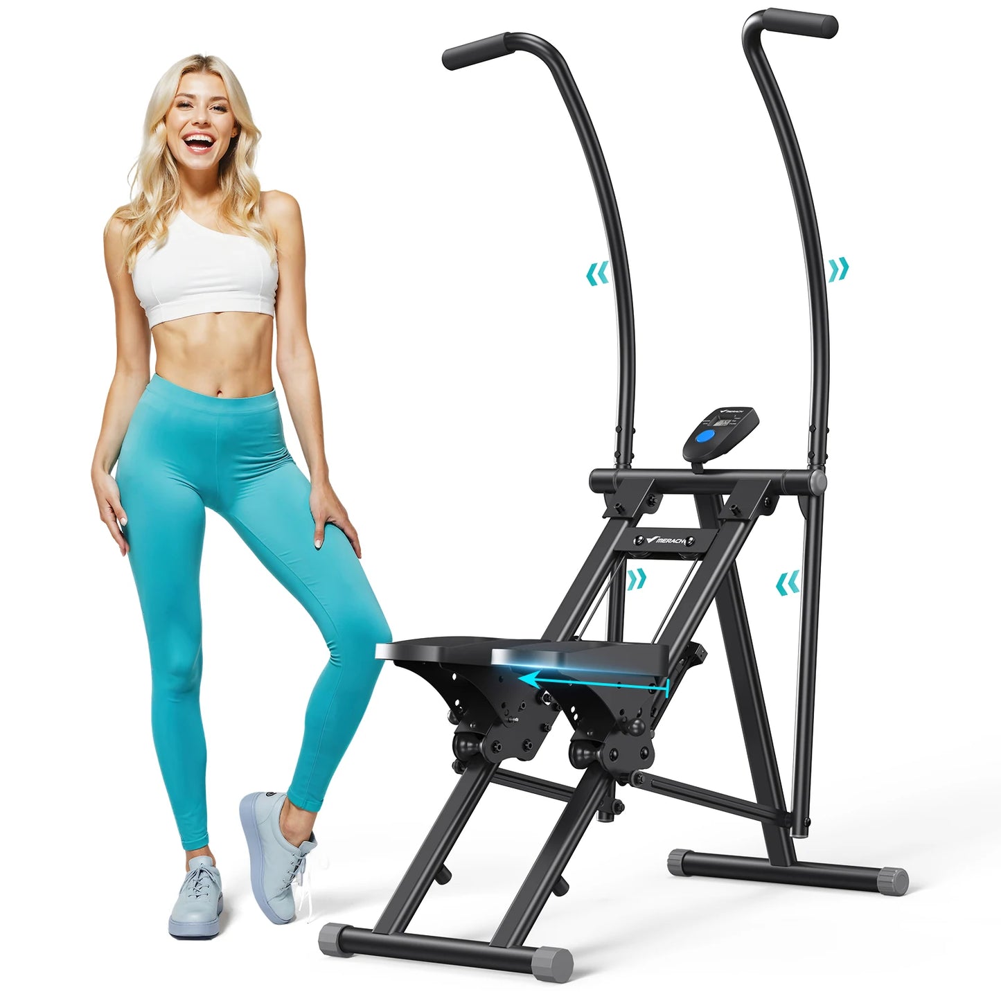 MERACH Stair Stepper Home Gym Cardio Climber With Extended Steps