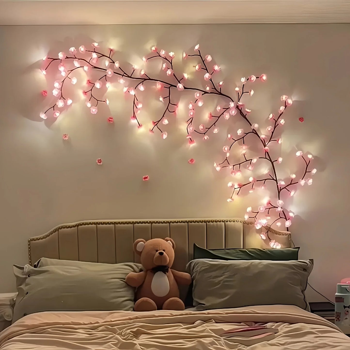 96LED Cherry Blossom Tree Light Diy Bedroom Decoration