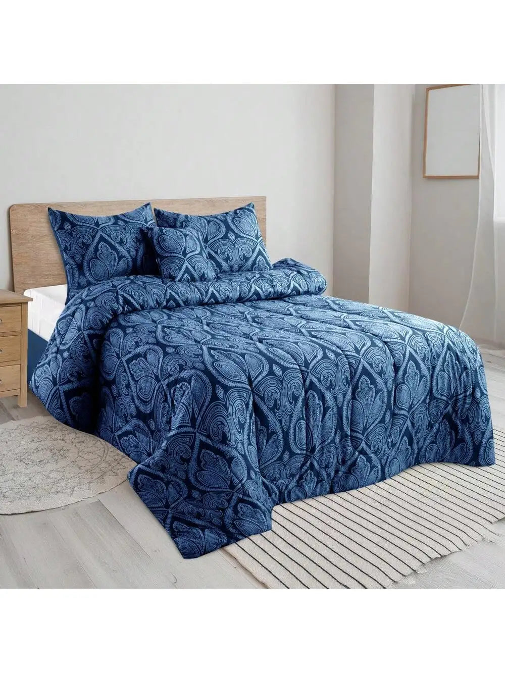 LDC Lux Decor Collection Reversible 5pc Comforter Set