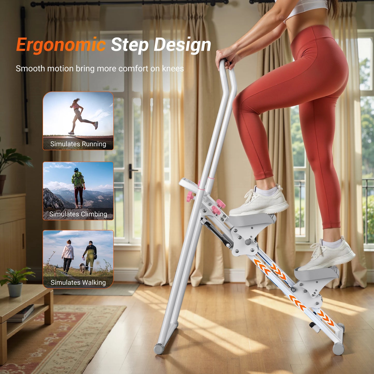 MERACH Stair Stepper Home Gym Full Body Workout Compact Folding