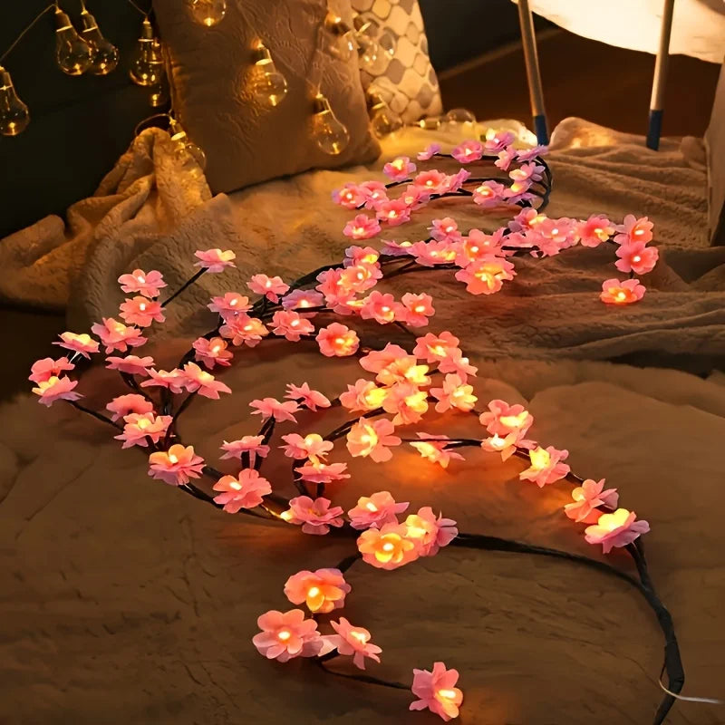 96LED Cherry Blossom Tree Light Diy Bedroom Decoration