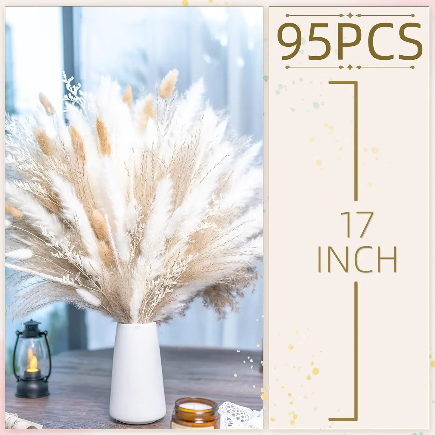 Boho Dried Pampas Grass Bouquet for Weddings and Decor