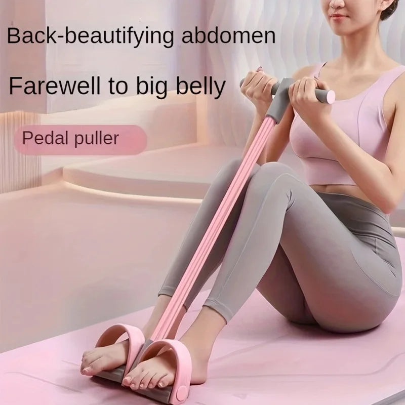 Home Fitness Foot Pedal Resistance Trainer With EVA Cushions