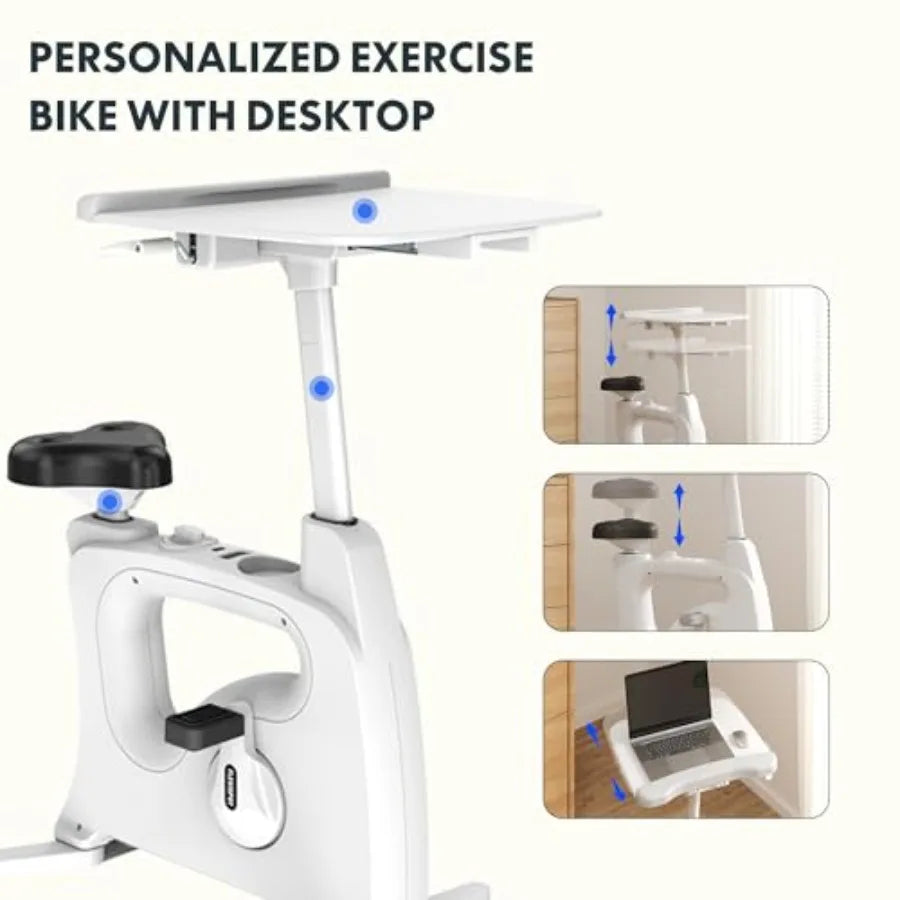 Under Desk Exercise Bike With Removable Desktop For Indoor Use