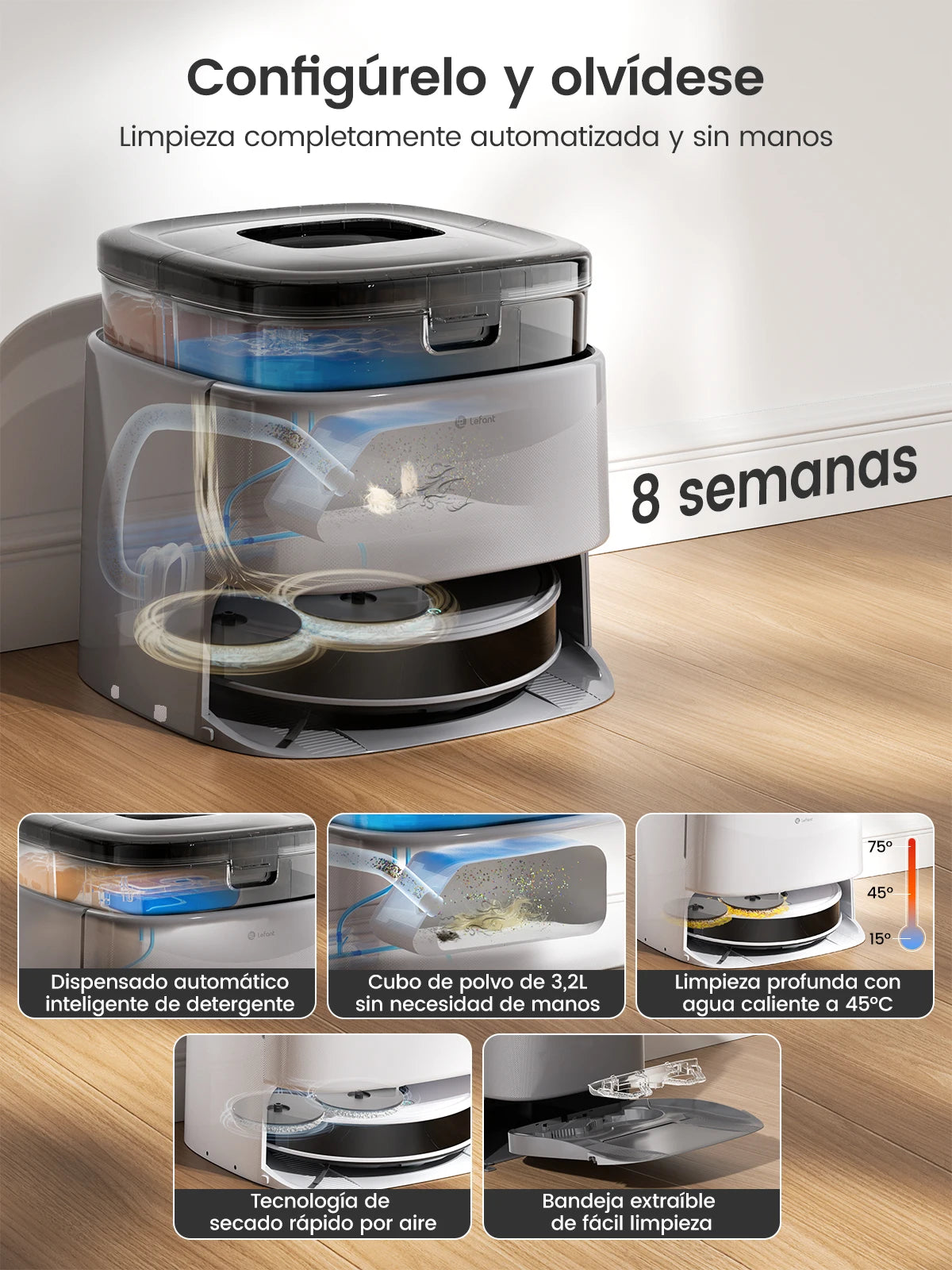 Lefant M3 Max Robot Vacuum And Mop With 20KPa Suction