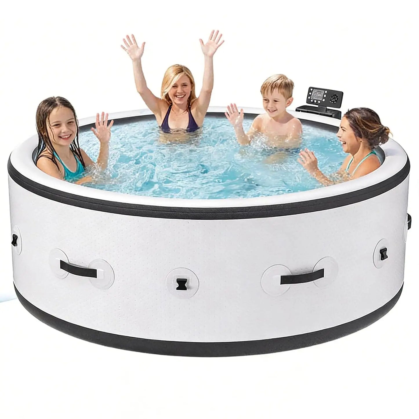 Inflatable Bathtub Spa Pool Massage Hot Tub With Bubble Jets