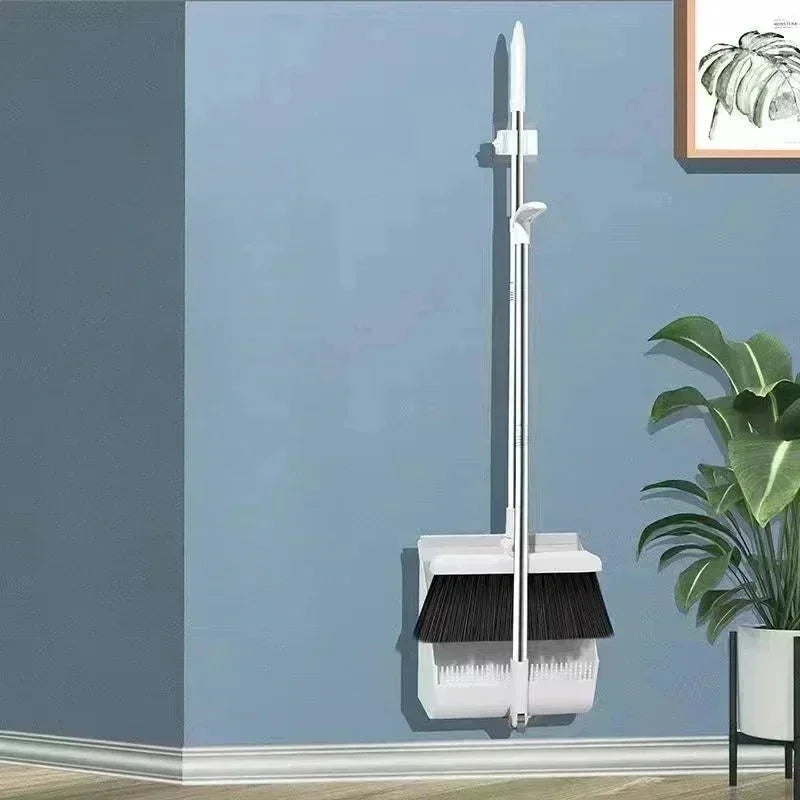 SHFY Folding Dustpan And Broom Set With Swivel Handle