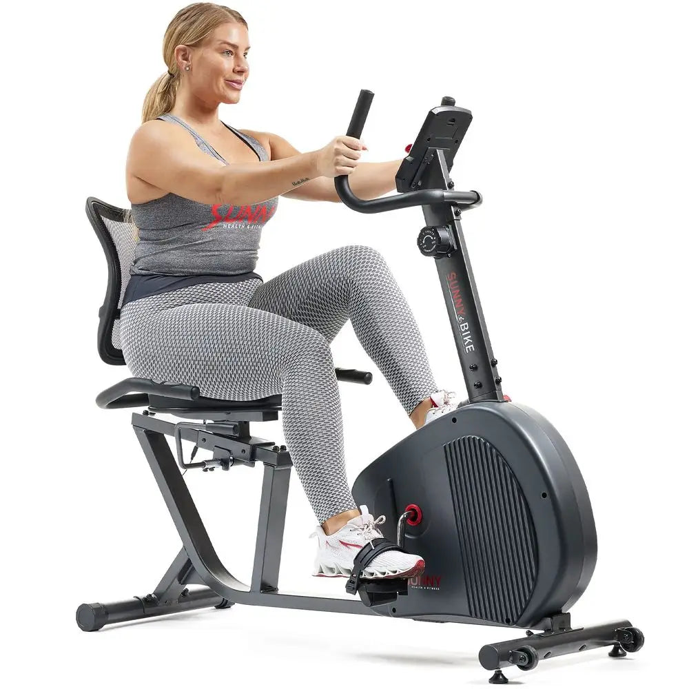 YTYIN Smart Recumbent Exercise Bike With Magnetic Belt Drive