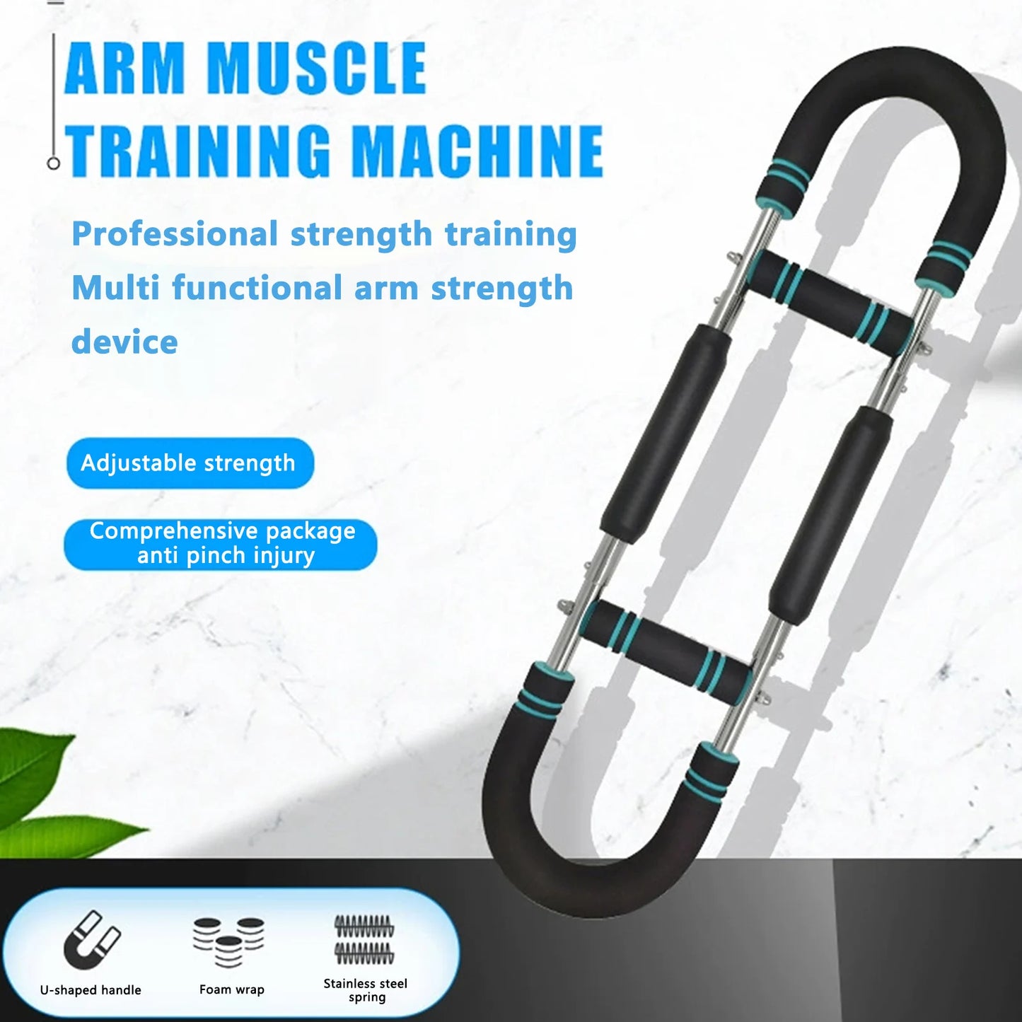 U Shape Hand Gripper Twister Arm Trainer Power Twister Bar Fitness Equipment
