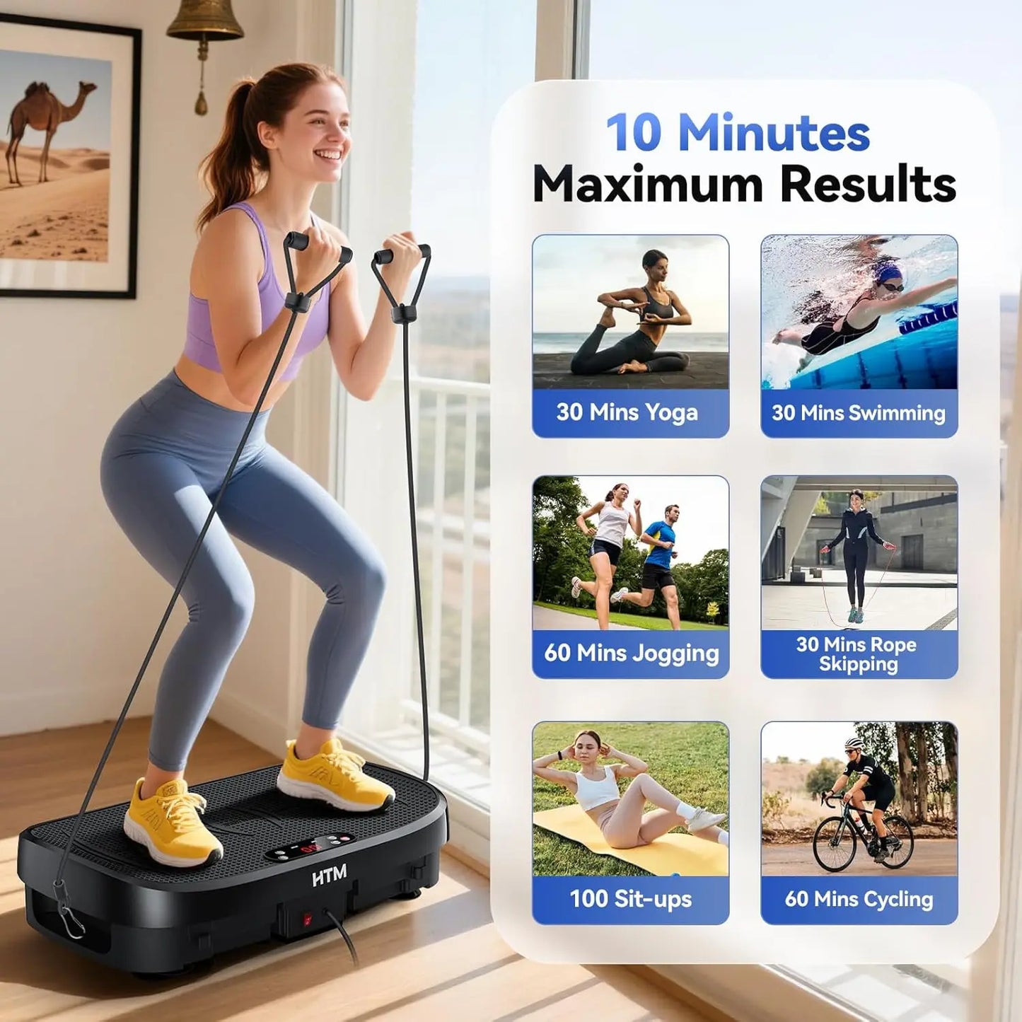 Vibration Plate Fitness Platform Silent Operation With 120 Levels