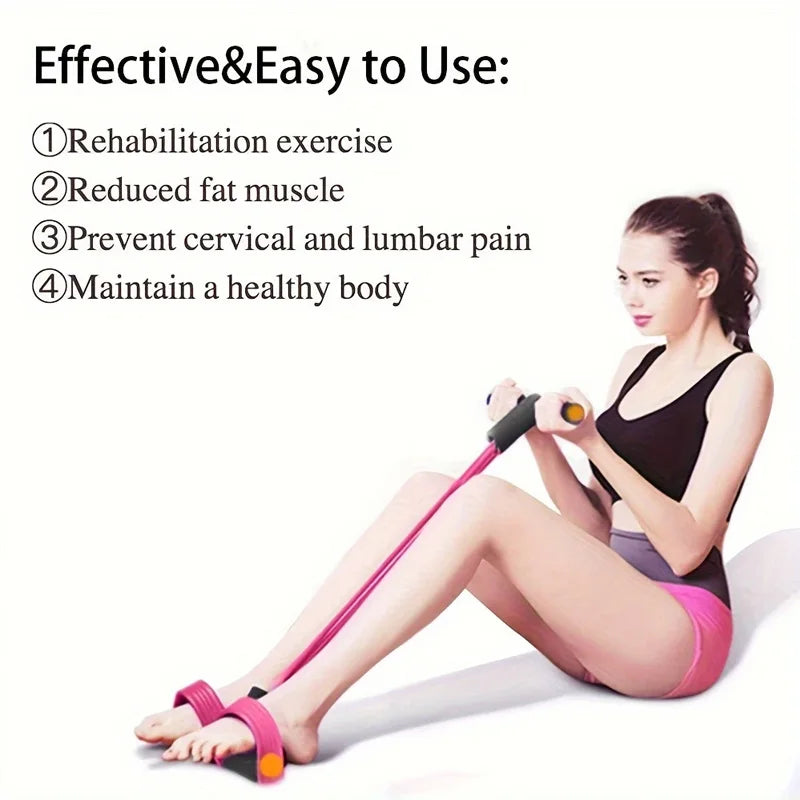 Home Fitness Foot Pedal Resistance Trainer With EVA Cushions