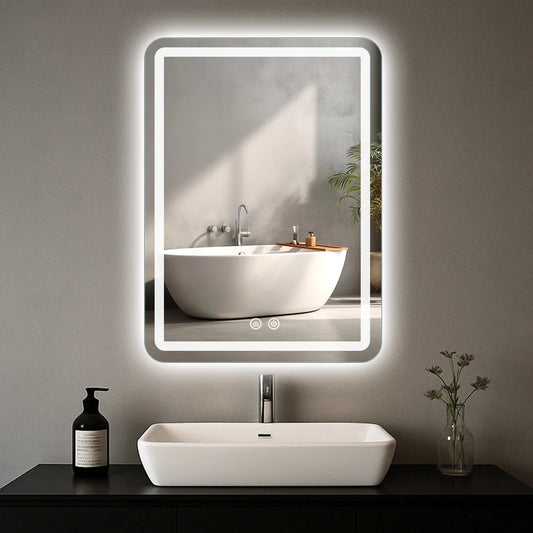 MYGIIVOVO LED Backlit Fogless Bathroom Vanity Mirror Wall Mounted