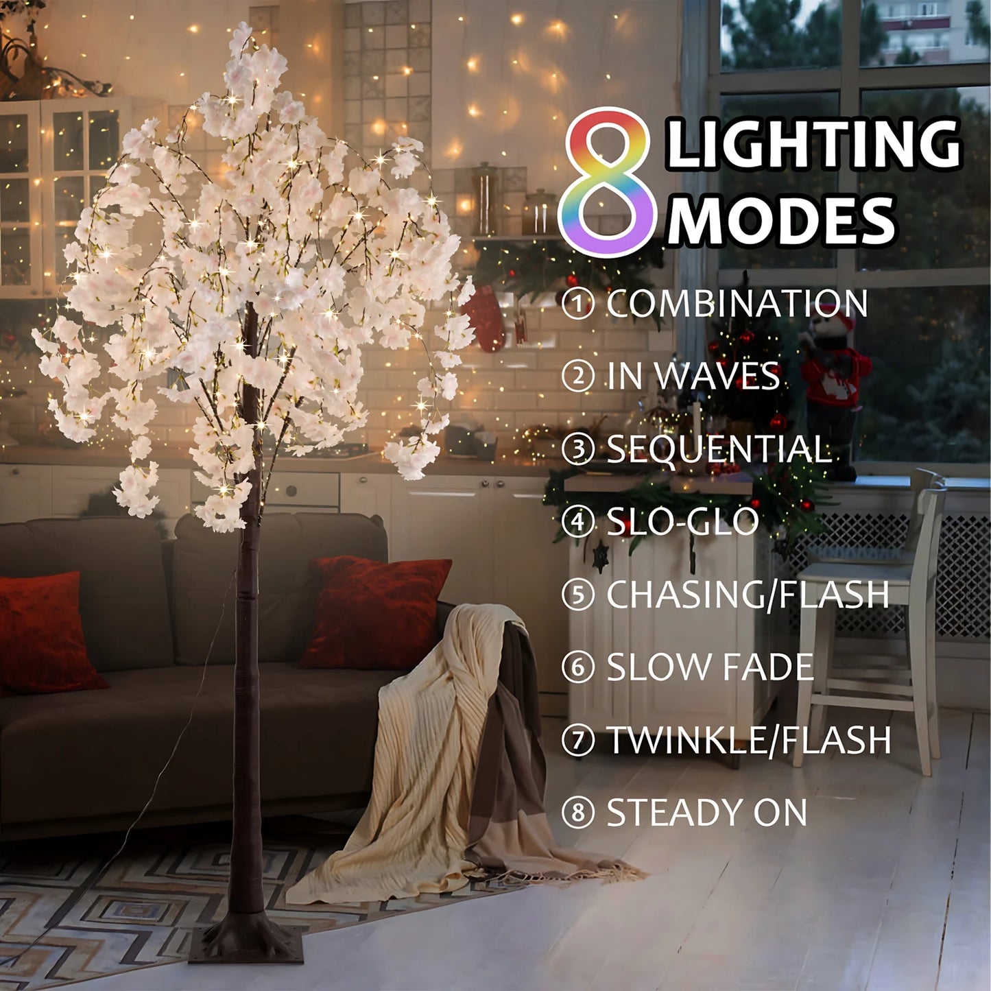 Cherry Blossom LED Tree Light Indoor Decoration 450 LEDs