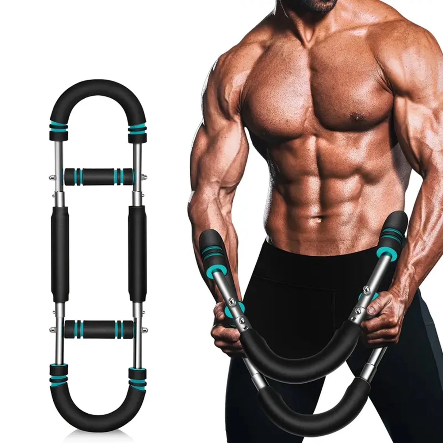 U Shape Hand Gripper Twister Arm Trainer Power Twister Bar Fitness Equipment