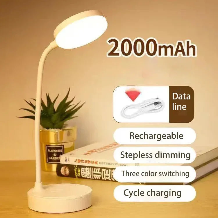 Flexible LED Desk Lamp With 3 Level Dimmer USB Powered