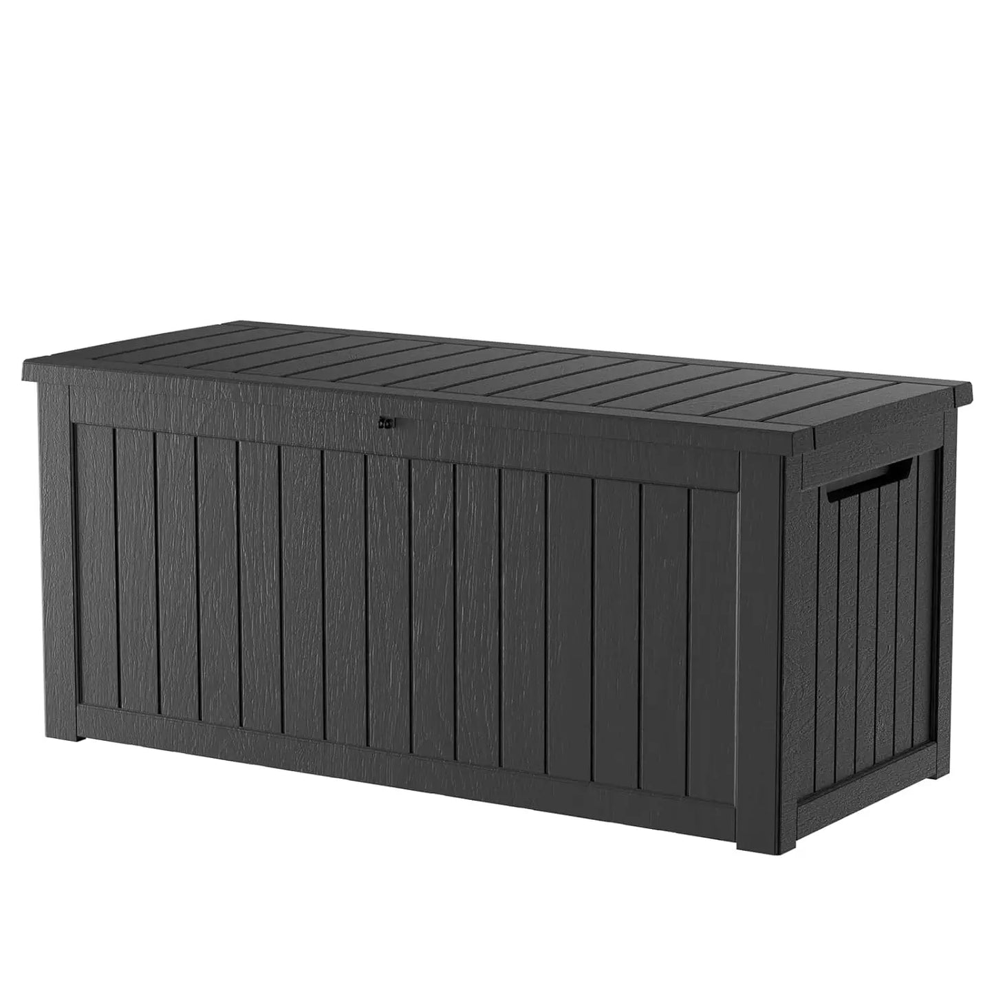 Lockable Resin Deck Box For Outdoor Waterproof UV Resistant Storage
