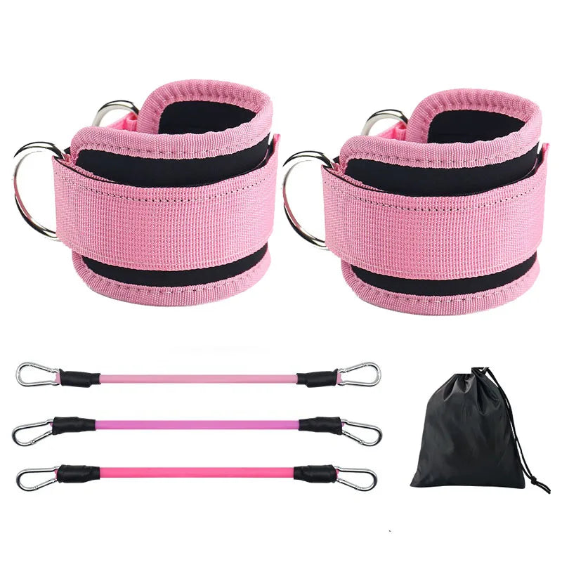 Ankle Straps and Resistance Bands Set for Fitness Training