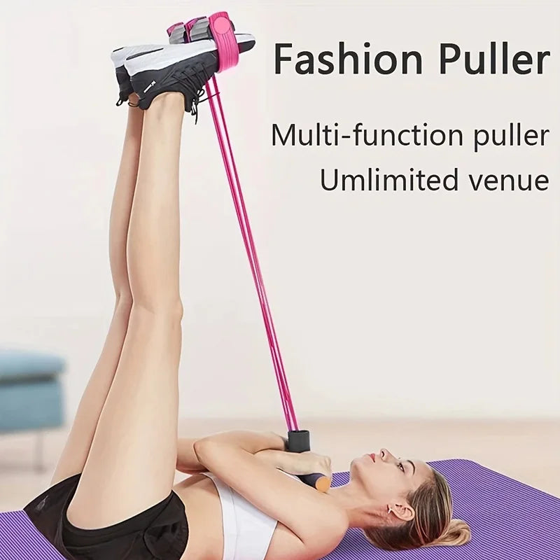 Home Fitness Foot Pedal Resistance Trainer With EVA Cushions