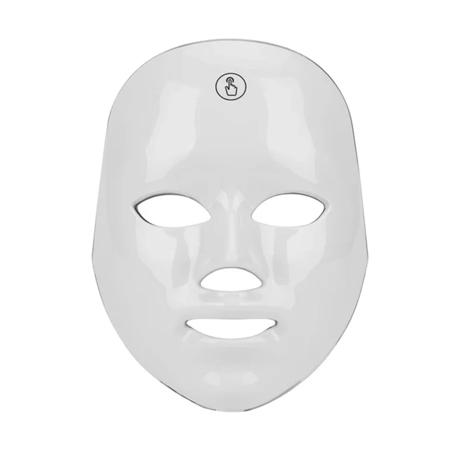 Rechargeable 7 Color LED Facial Mask For Skin Care Tool