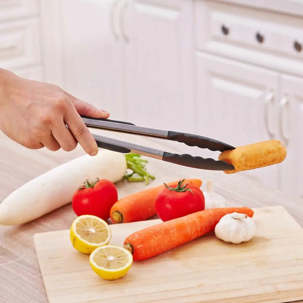 Shunmaii BBQ Grilling Tong Stainless Steel Anti Scalding Utensil