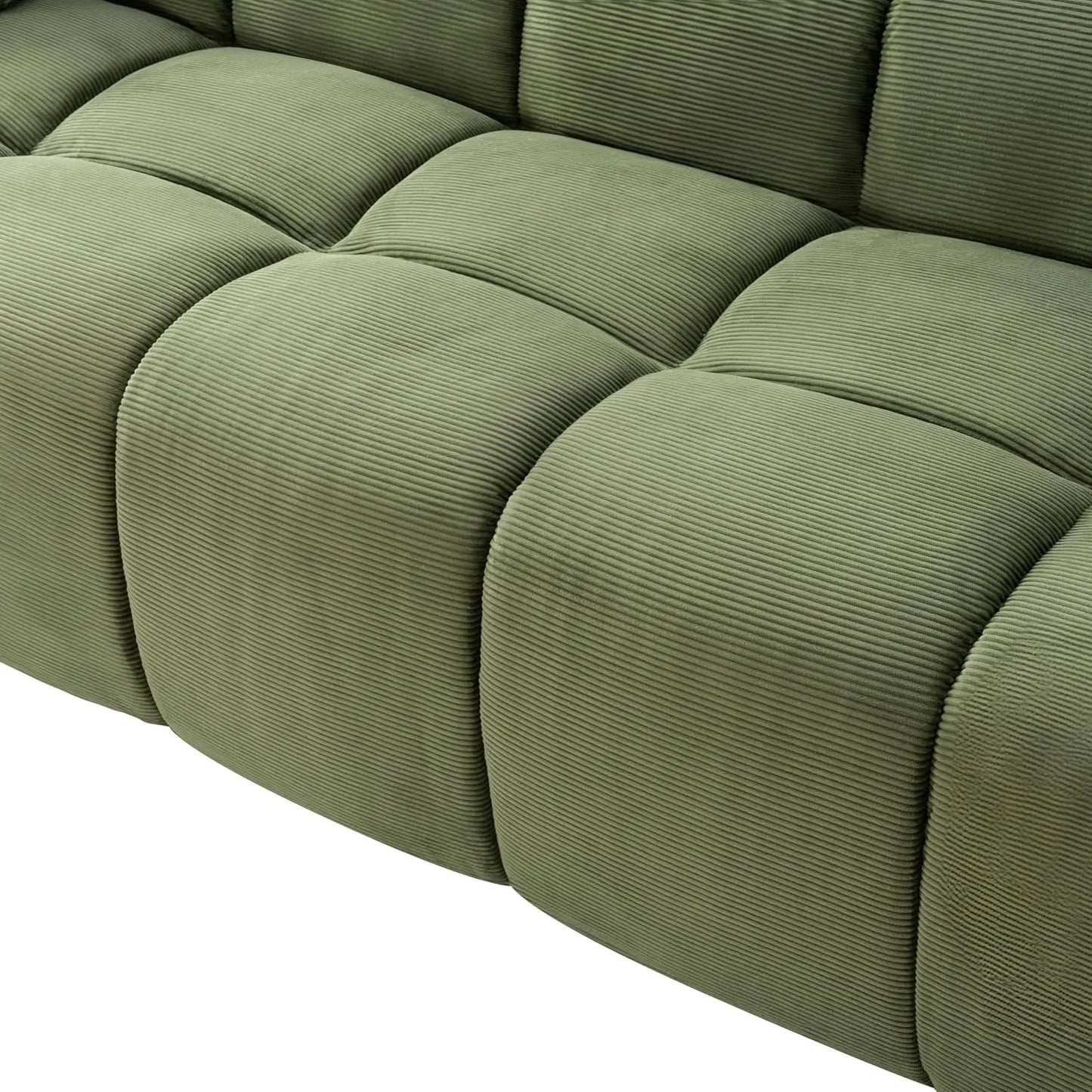 Cloud Corduroy 3 Seater Sofa Modern Oversized Loveseat