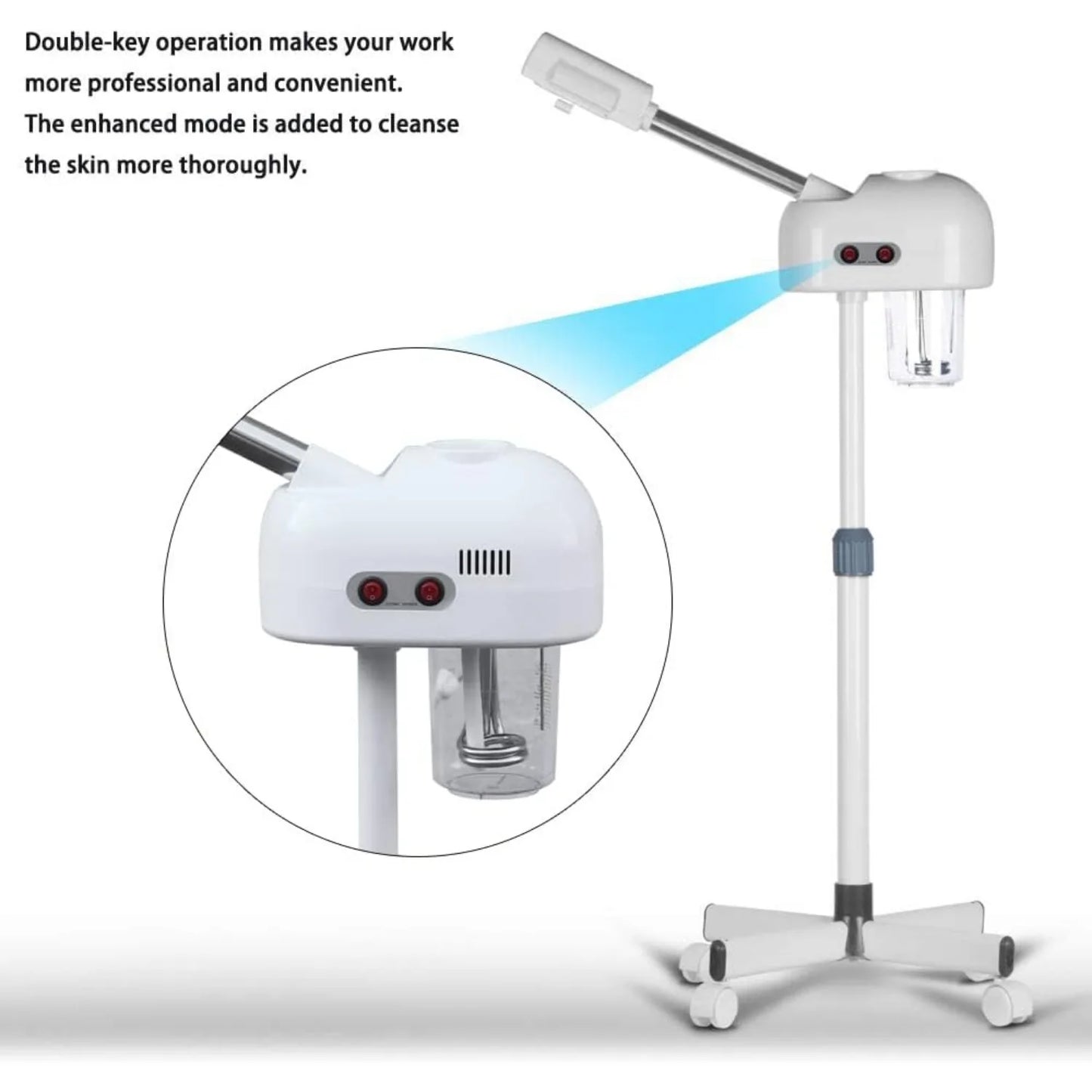 Bymaocar Facial Steamer Professional Spa Grade Home Beauty Device