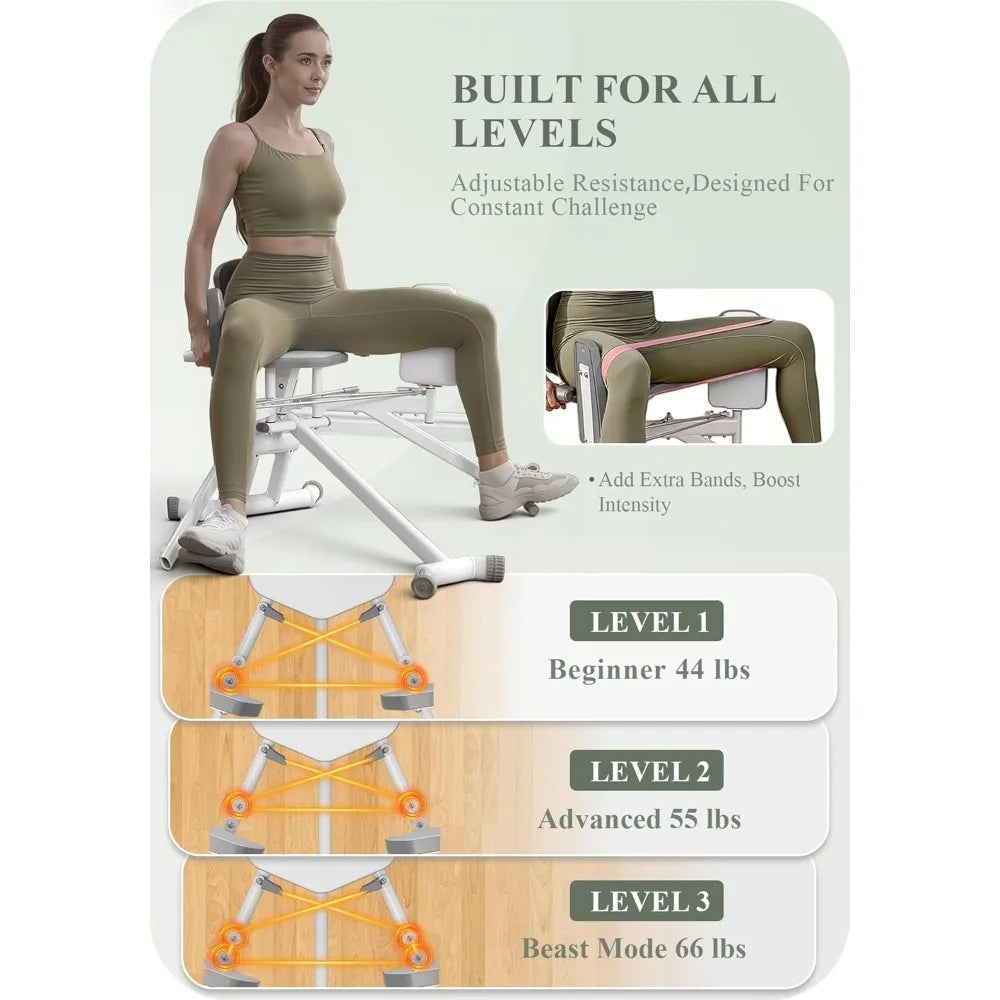 YTYIN Hip Abductor Machine For Home Gym Glute And Leg Toning