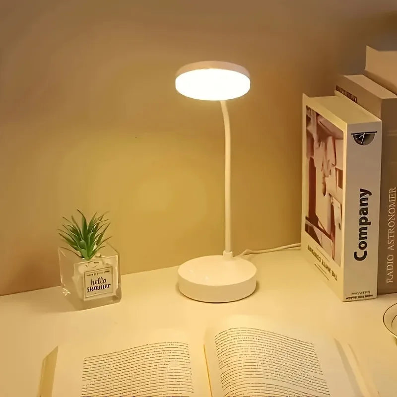 Flexible LED Desk Lamp With 3 Level Dimmer USB Powered
