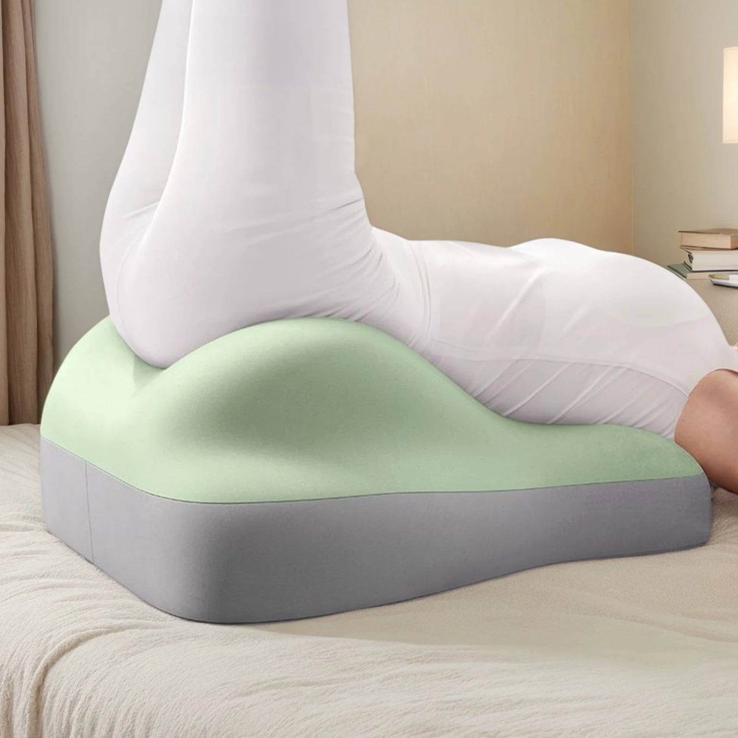 Ergonomic Memory Foam Bed Pillow For Sitting And Pregnancy Comfort