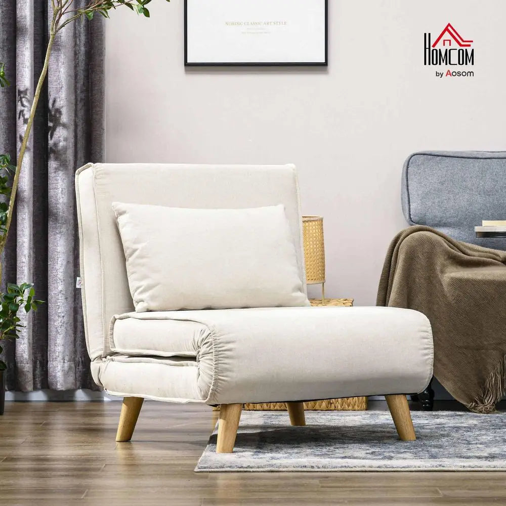 Convertible Chair Bed 2-In-1 Sofa Bed With Adjustable Backrest