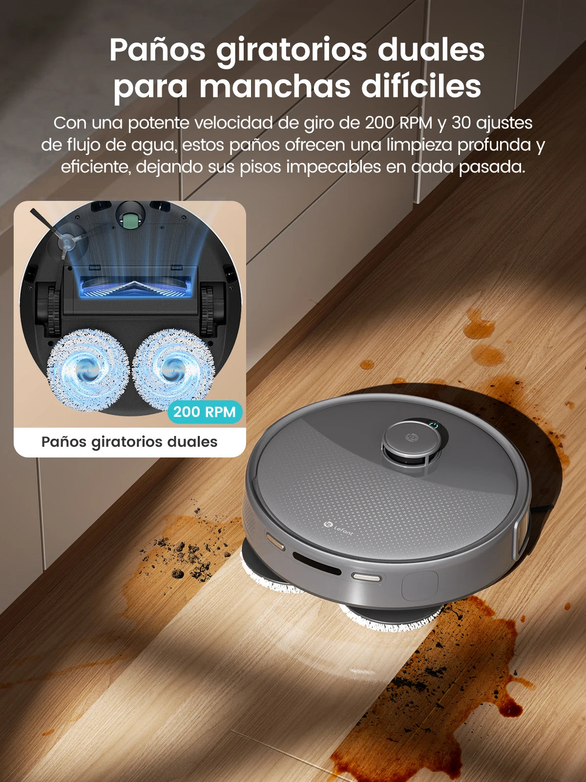 Lefant M3 Max Robot Vacuum And Mop With 20KPa Suction