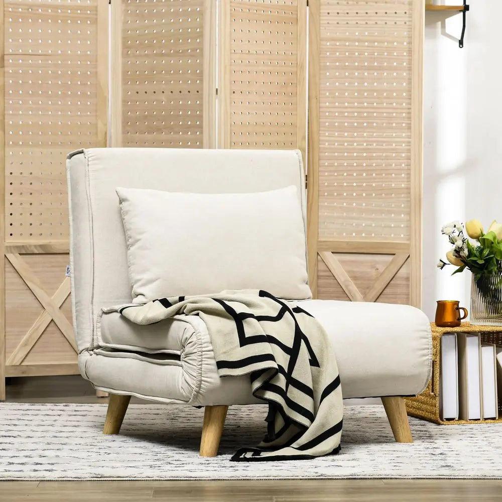 Convertible Chair Bed 2-In-1 Sofa Bed With Adjustable Backrest
