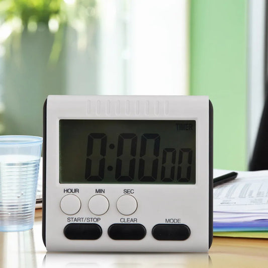 APWIKOGER Multifunction Digital Kitchen Timer 24 Hour Clock