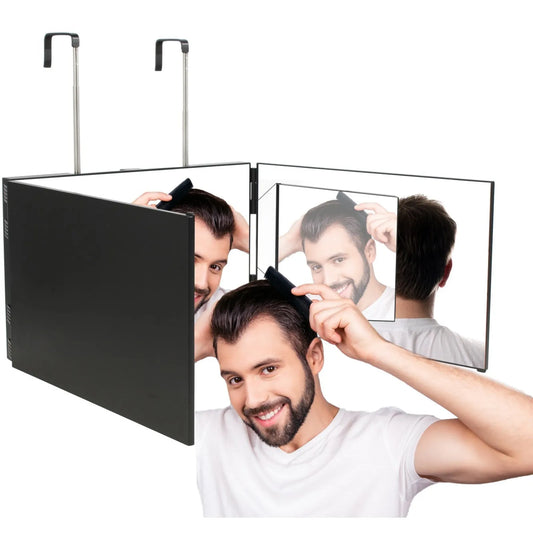 Three Way Hair Cutting Mirror For Self Haircut Back View
