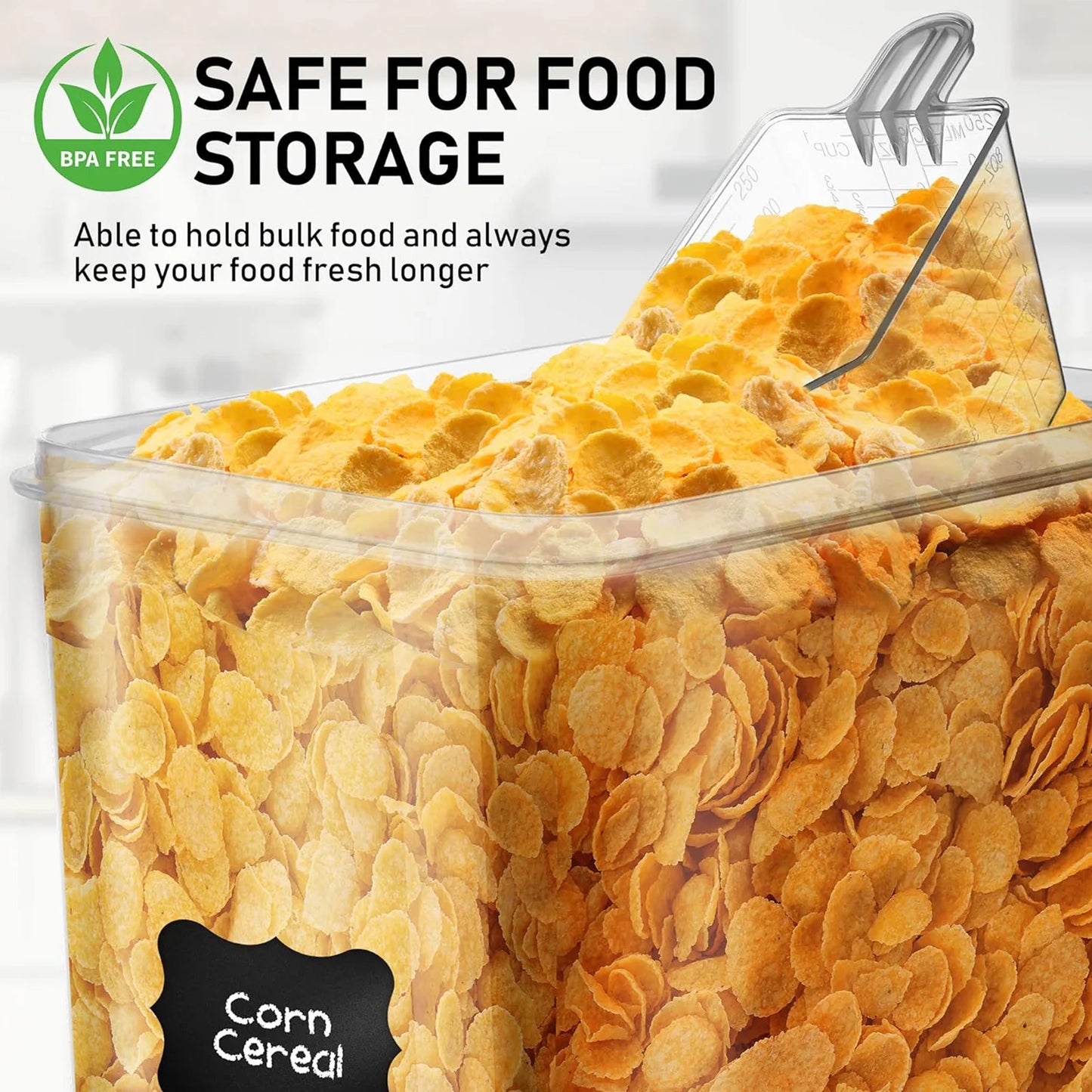 Airtight Pantry Storage Containers 2-Pack For Flour And Sugar