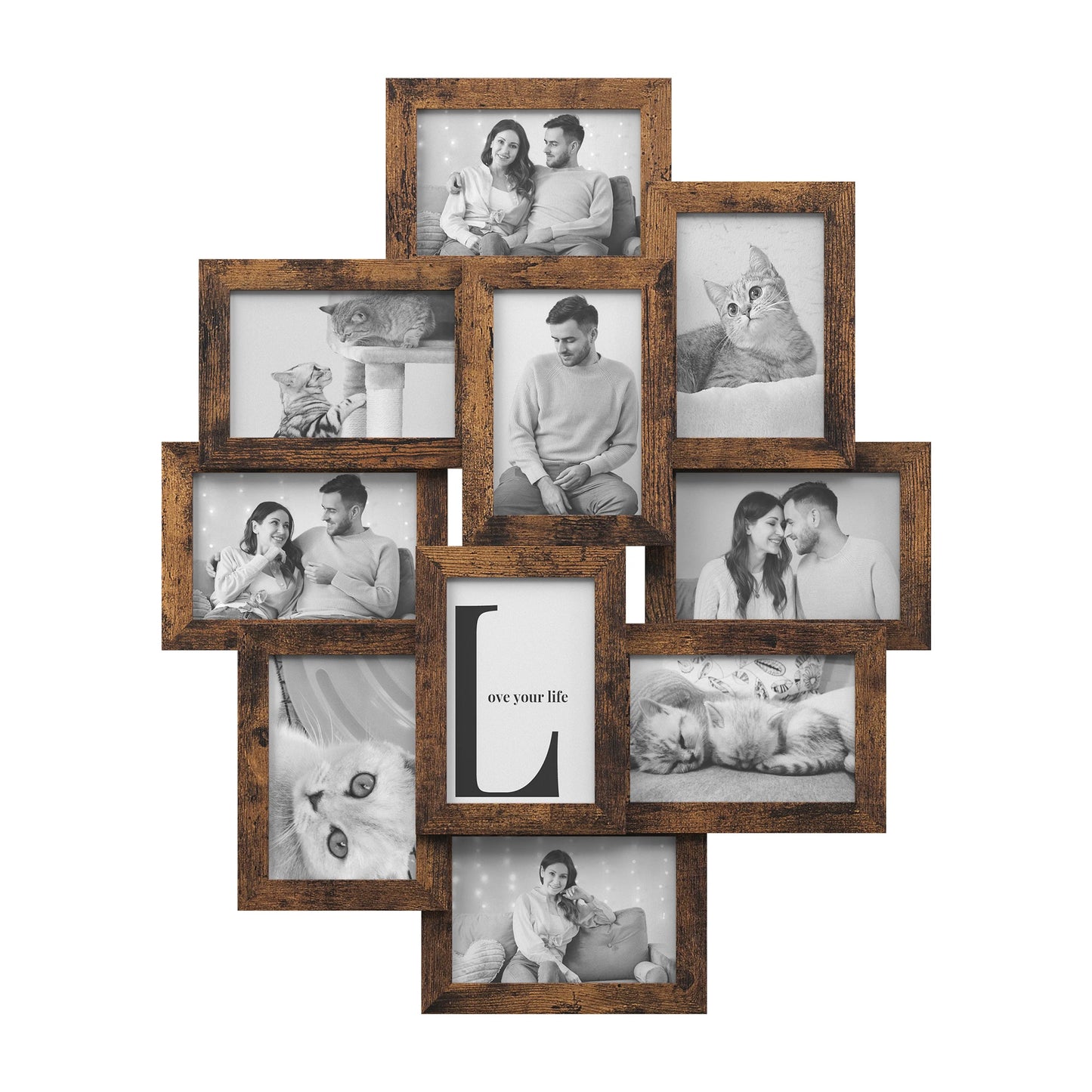 SONGMICS 10 Pack Wall Collage Frames With Glass Front