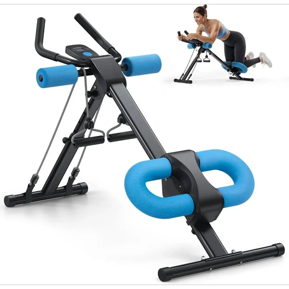 Foldable Adjustable Abdominal Trainer For Home Gym Knee Protection
