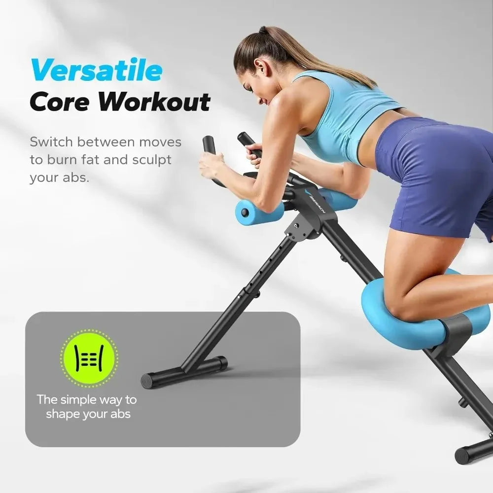 Foldable Adjustable Abdominal Trainer For Home Gym Knee Protection