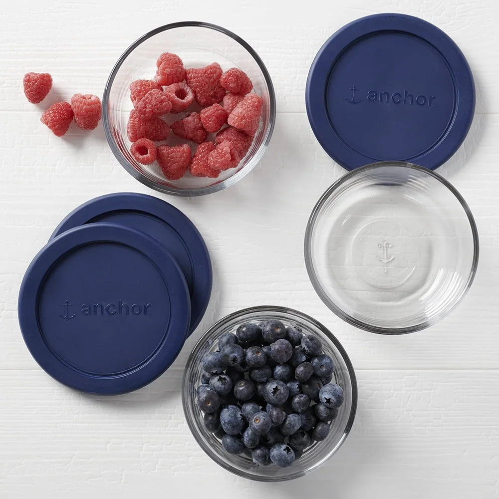 Glass Storage Containers Set of 3 BPA Free Microwave Safe