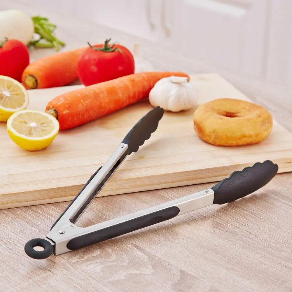 Shunmaii BBQ Grilling Tong Stainless Steel Anti Scalding Utensil